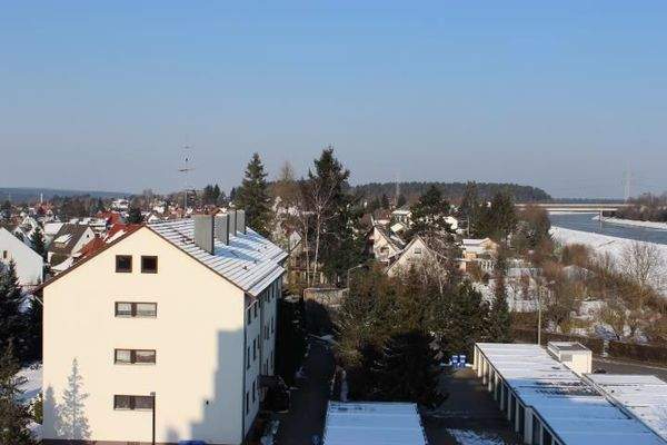 herrlicher Blick von der Loggia über Katzwang