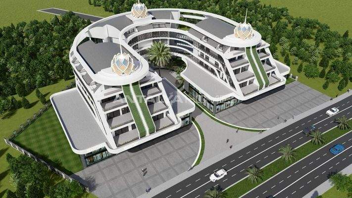 Commercial Properties on a Busy Road in Alanya