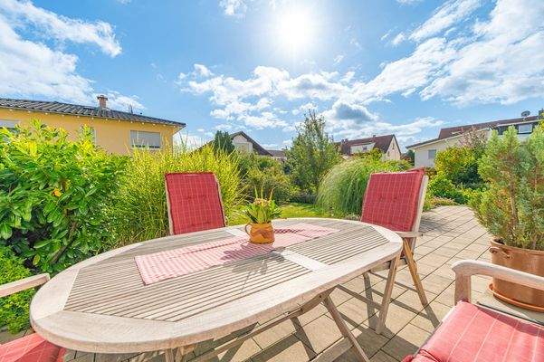 Sonnengarten zum Entspannen.