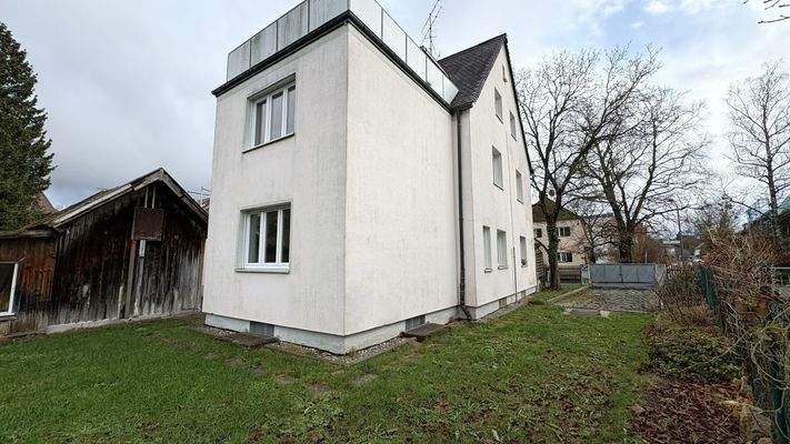 Westansicht auf das Haus