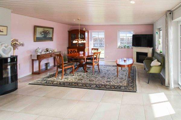 Wohnzimmer mit Kaminofen