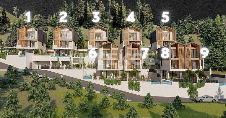 Elegant Detached Villas with Private Pools in Alanya Tepe