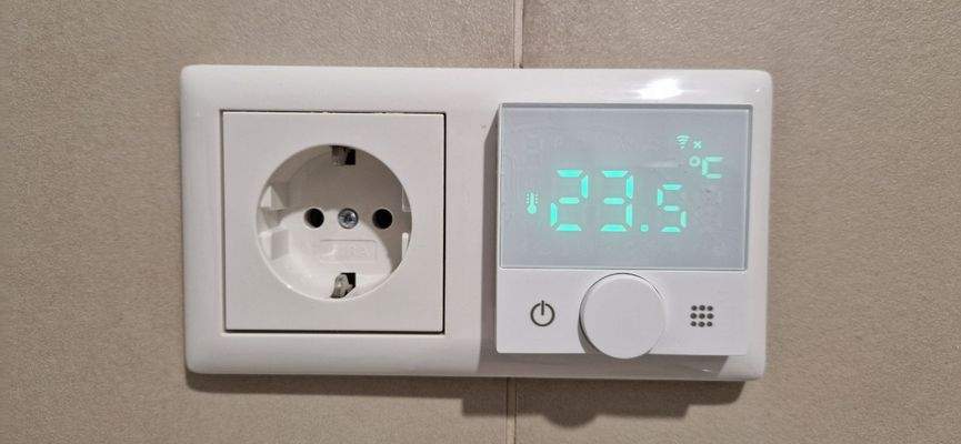 Digitale Steuerung Fußbodenheizung Badezimmer