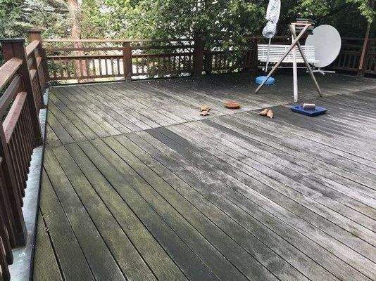 ...darüberliegender Terrasse