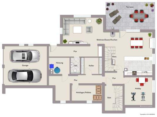 Grundriss Gartengeschoss