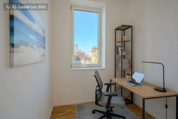 Büro digital möbliert