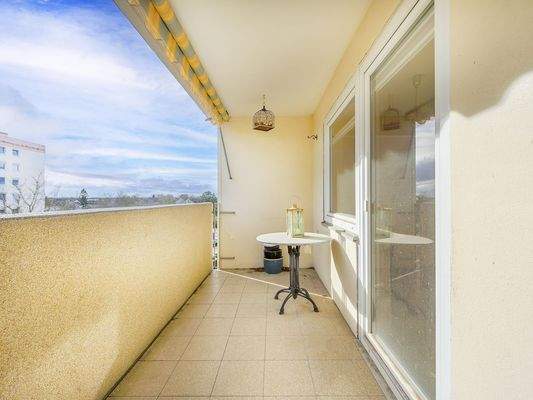 Balkon am Wohnzimmer