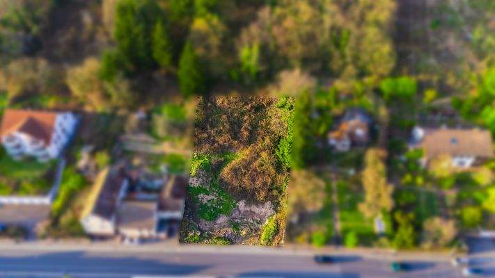 Baugrundstück von oben