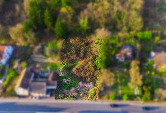 Baugrundstück von oben