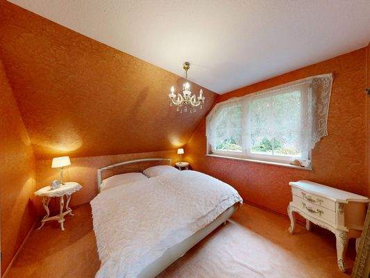 Schlafzimmer Wohnung 3 im Dachgeschoss