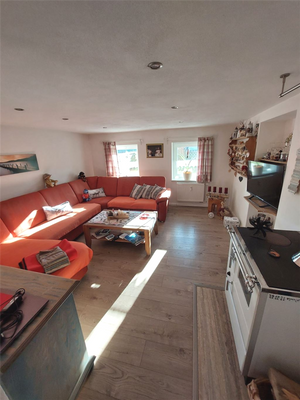 Wohnzimmer in der EG- Wohnung 