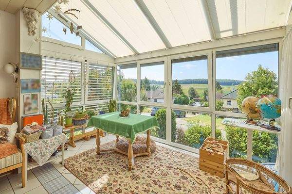 Wintergarten mit herrlicher Aussicht