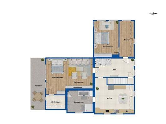 Grundriss Obergeschoss