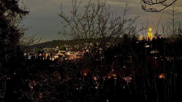 Abenstimmung Aussicht Wohnen