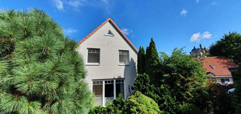 rückwärtige Ansicht mit Schlossblick