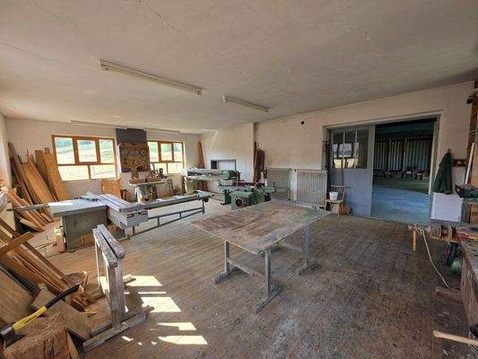Werkstatt im Nebengebäude