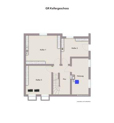 Grundriss KG - Wohnbeispiel - ohne Maßstab