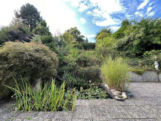 Teich auf der Terrasse