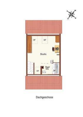 Grundrissplan DG-technisch bearbeitet