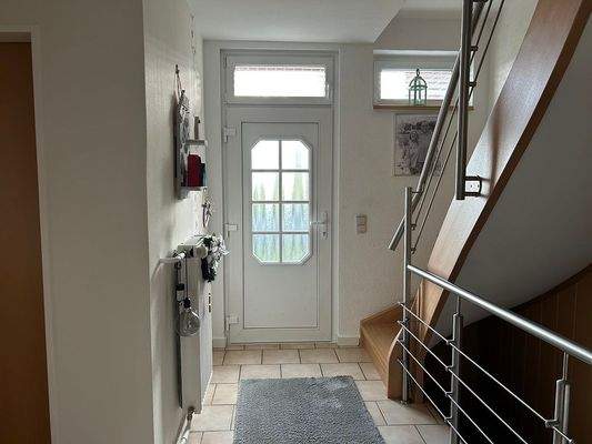 Blick zum Hauseingang