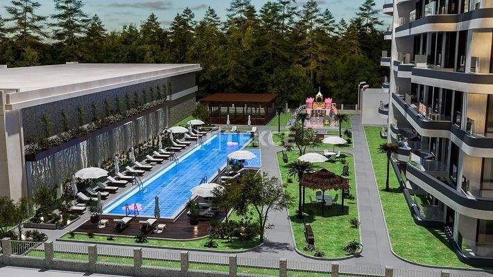 Elegant Apartments with Pool in Antalya Altıntaş