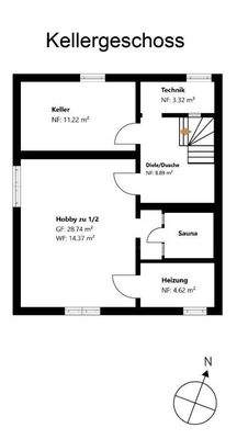 Grundriss Kellergeschoss