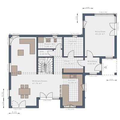 Grundriss Erdgeschoss