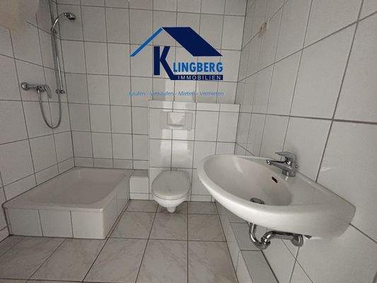 Bad mit großer Dusche und WC