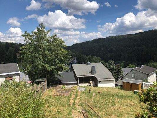 Aussicht vom Gartengrundstück