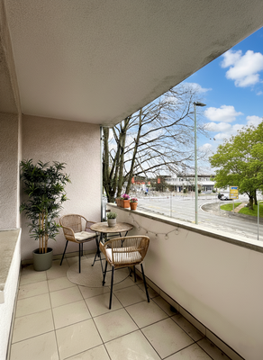 Balkon in West-Ausrichtung 