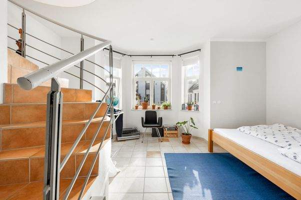 Schlafbereich (Maisonette-Wohnung links)