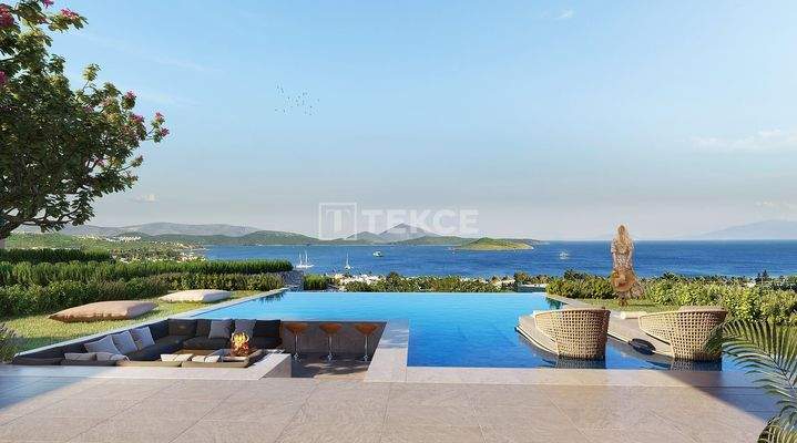 Detached Stone Villas with Sea Views in Bodrum Muğla