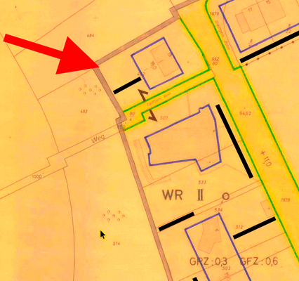 Ausschnitt Bebauungsplan