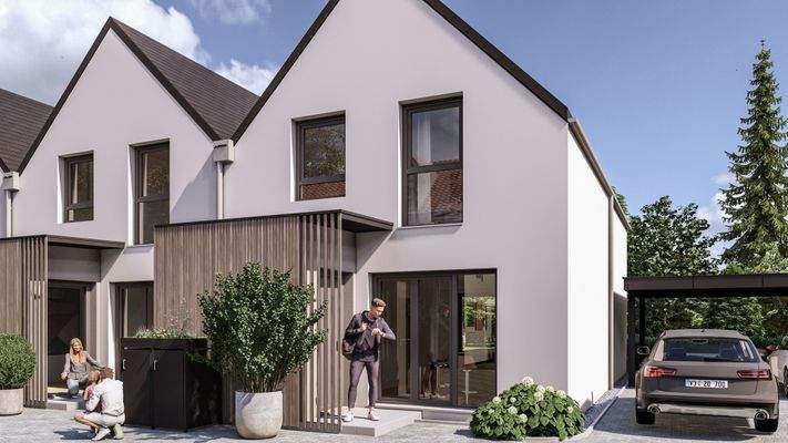 Eingangsbereich Haus 1 und Haus 2