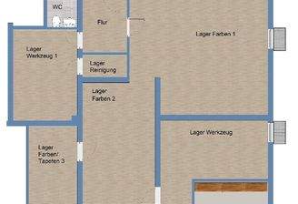 Grundriss Lager mit Büro
