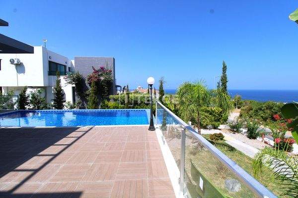 3-Bedroom Villa with Unobstructed Sea View and Pool in Esentepe