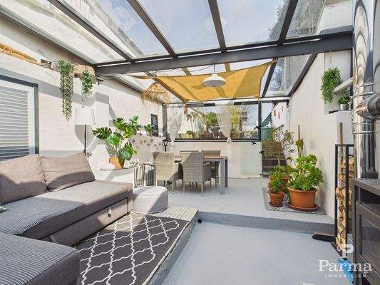 überdachte Terrasse