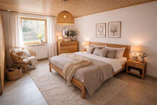 EG Schlafzimmer KI-möbliert