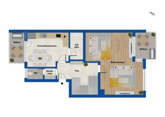 Grundriss - 1. Ebene 