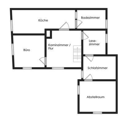 Vorderhaus OG - Skizze nicht maßstabsgetreu
