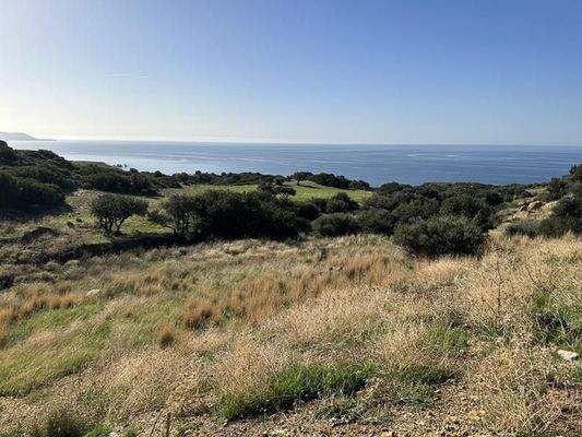 Kreta, Triopetra: Grundstück mit Meerblick zu verkaufen