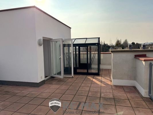 Dachterrasse, Glashaus