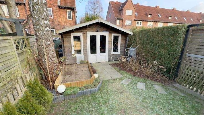 Gartenhaus mit Stromanschluss