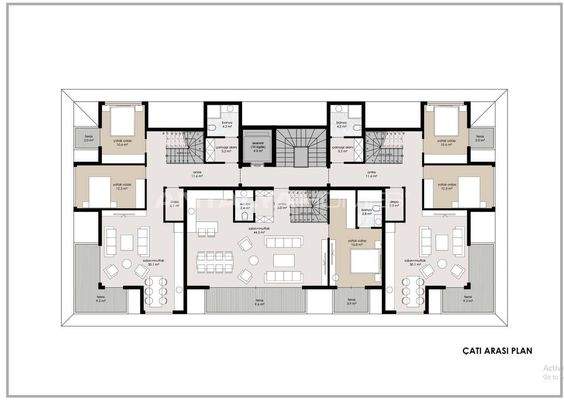 Sea View Properties Intertwined with Nature in Alanya