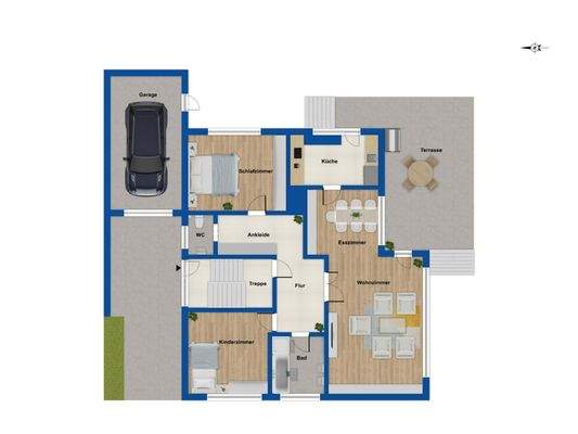 Grundriss EG - Wohneinheit I