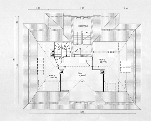 Grundriss Maisonette oben