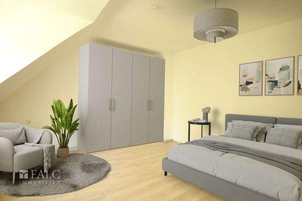 DG Schlafzimmer virtuell gestaged