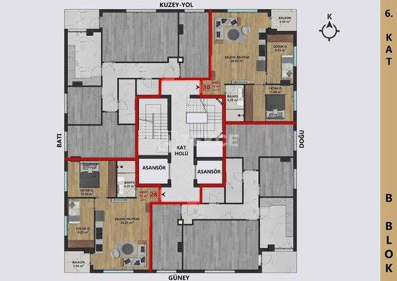 Elegant Flats 700 Meters from the Sea in Antalya