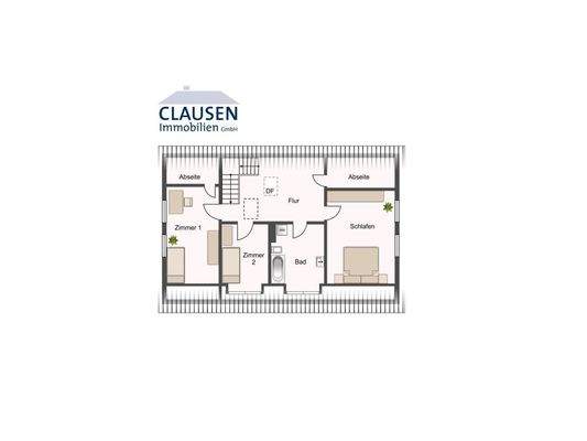 skizzierter Grundriss DG