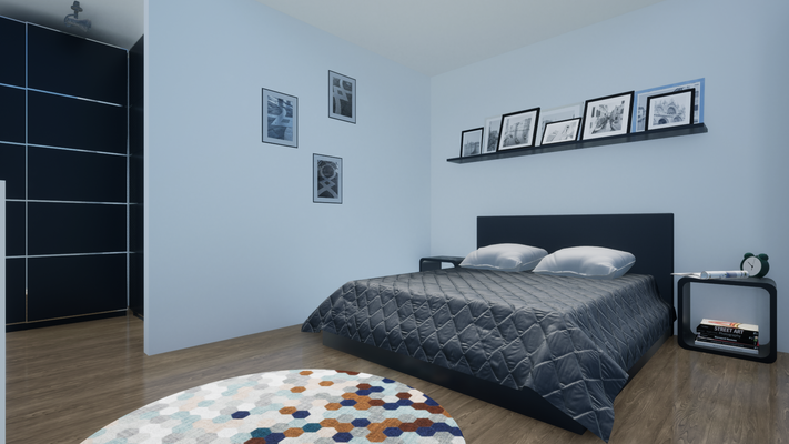 Visualisierung / Wohnbeispiel Schlafen